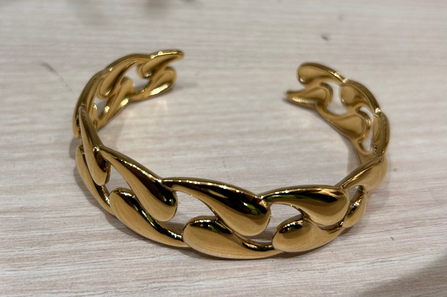 Bracelet chaîne épaisse doré / argenté – style tendance