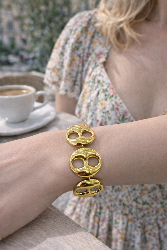 Bracelet élégant doré / argenté pour femme