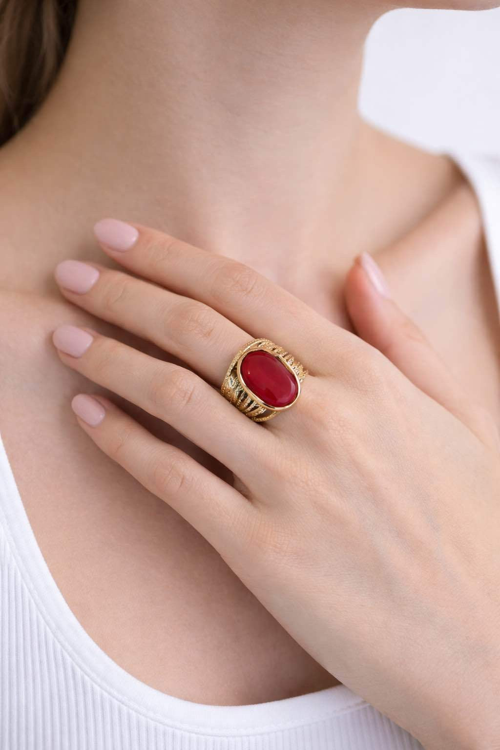 Bague en acier Inoxydable,, taille réglable