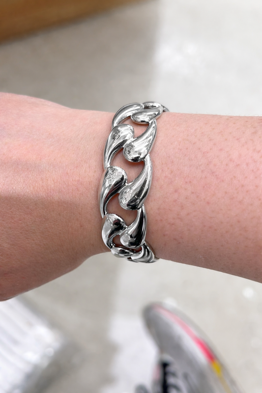 Bracelet chaîne épaisse doré / argenté – style tendance